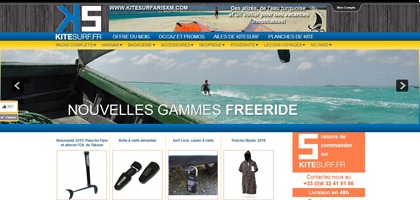 Le nouveau shop kitesurf.fr